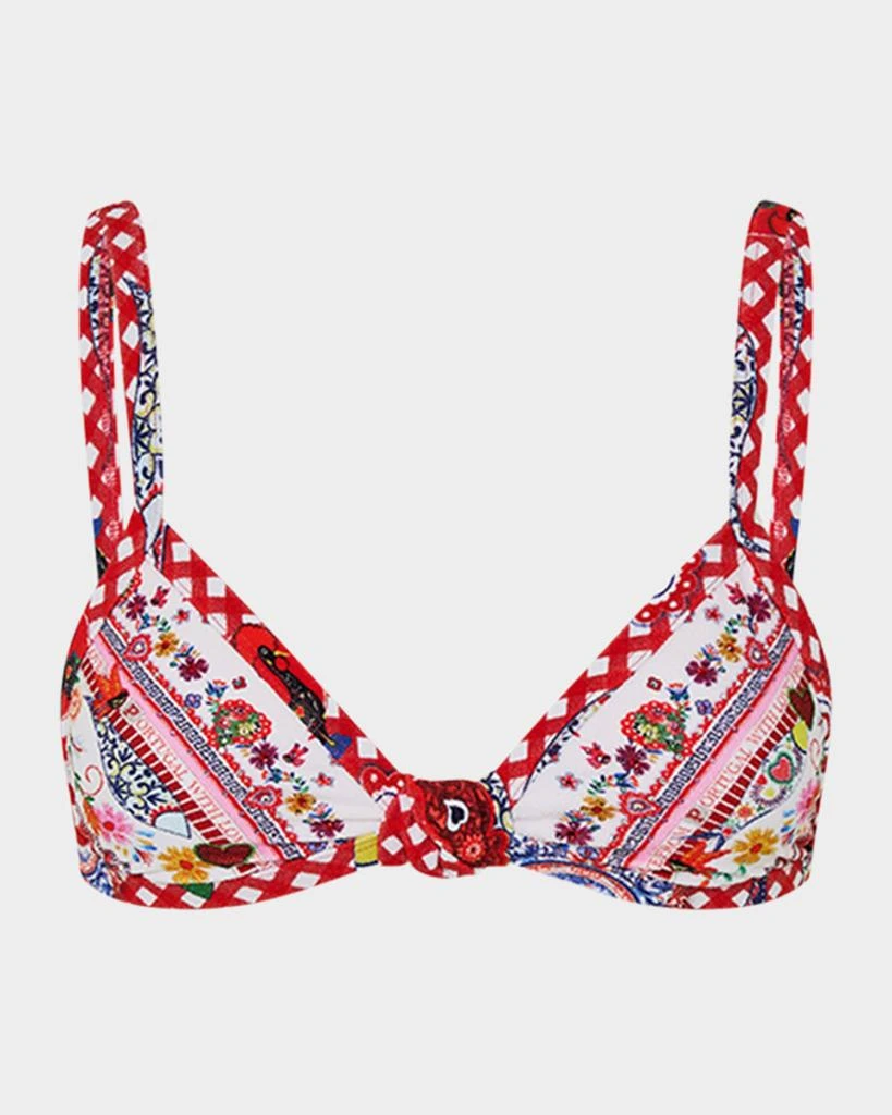 Camilla Faith, Luck & Justice Knot Front Triangle Bikini Top 1