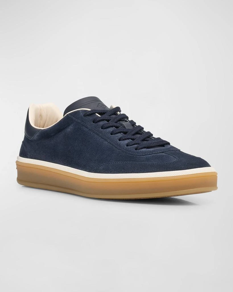 Loro Piana Men's Tennis Walk Suede Low-Top Sneakers 3