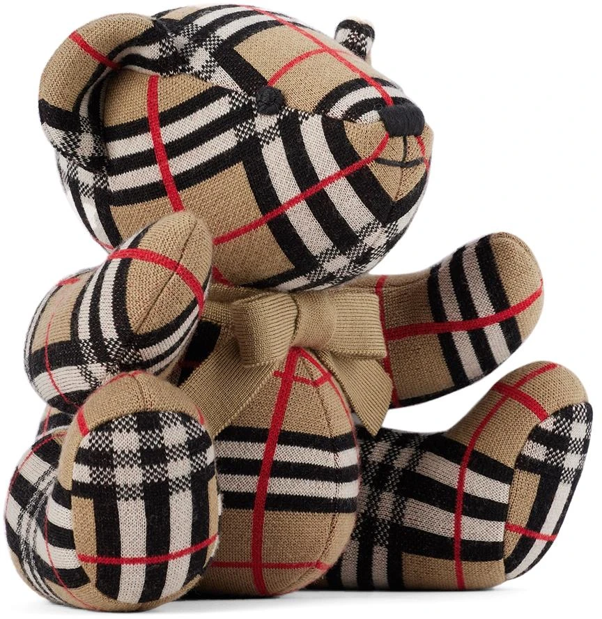 Burberry Baby Beige Check Bear Plush Toy 2