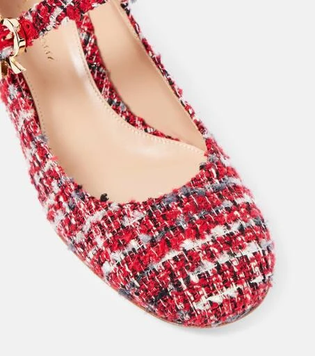Gianvito Rossi Mary Ribbon bouclé Mary Jane pumps 5