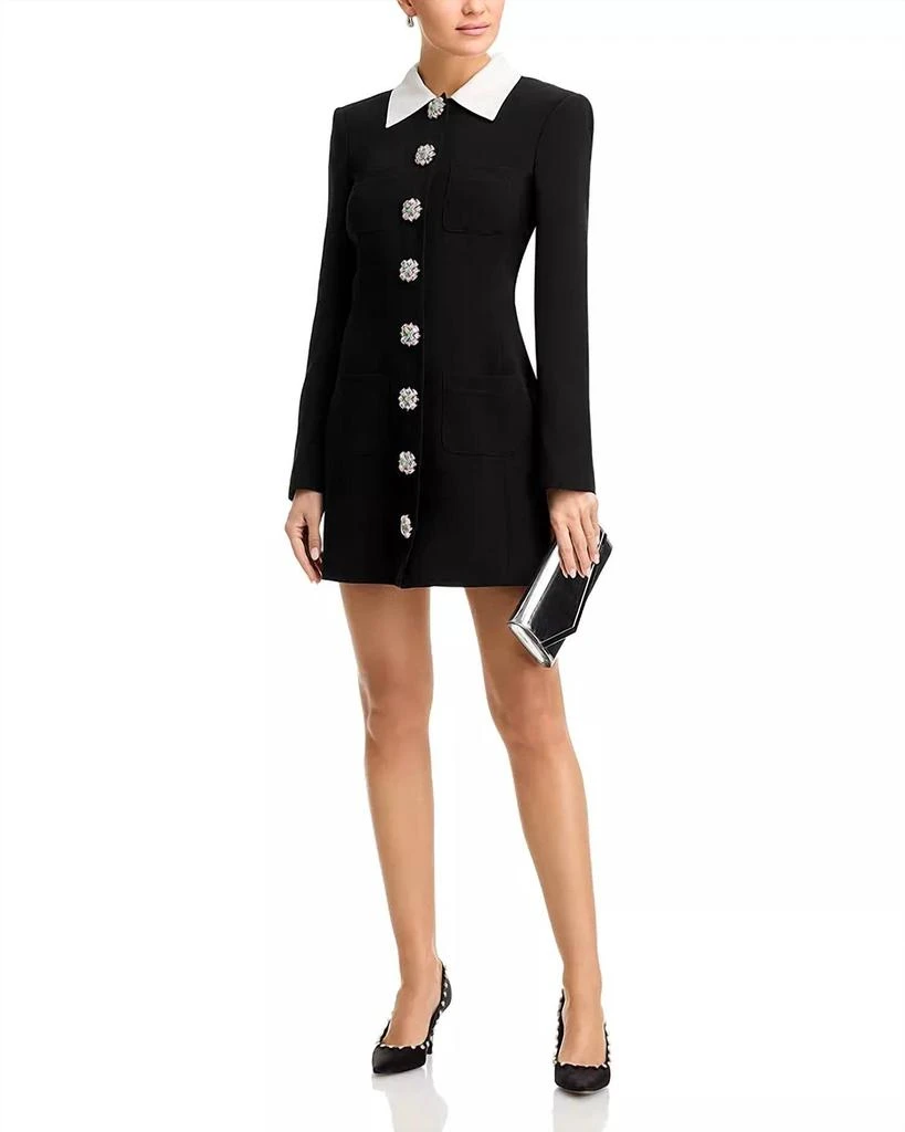 Cinq a Sept Cinq A Sept - Sheryl Embellished Button Mini Dress 6