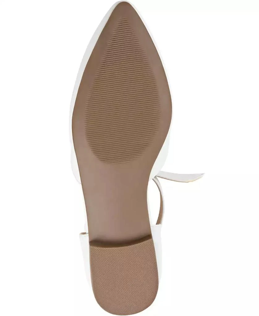 Journee Collection Women's Vielo Bow Ankle Strap Flats 5