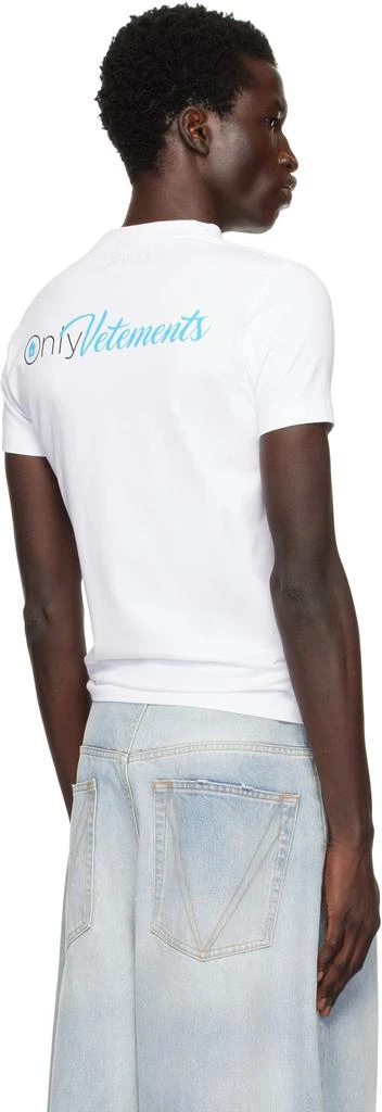 Vetements White 'Only Vetements' T-shirt 3