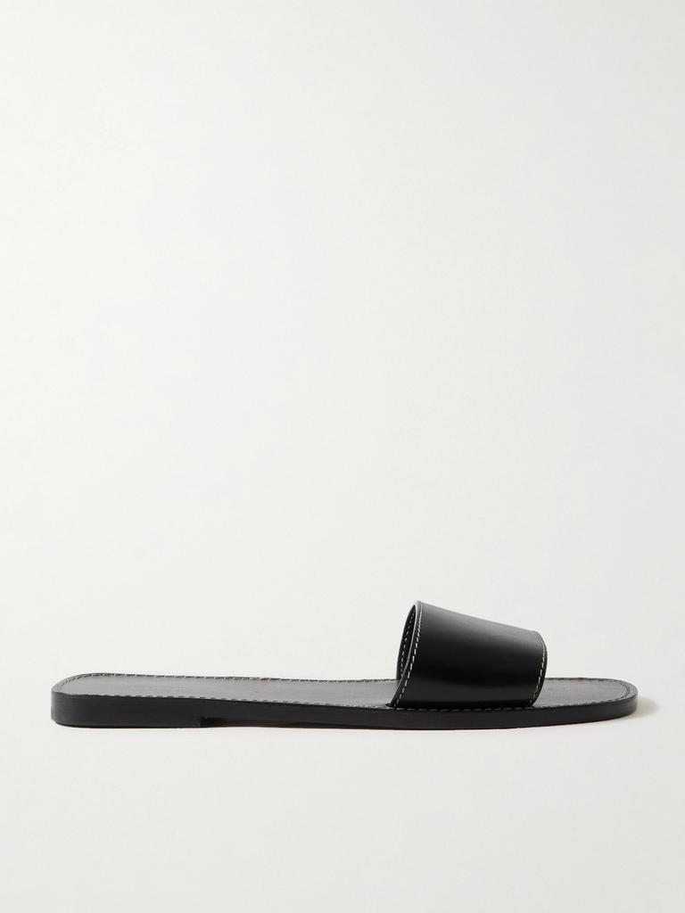 The Row TWO-TONE FABRIC DUNE THONG SLIPPERS - Sandals