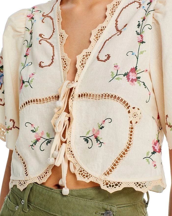 Sea Edwina Embroidered Cropped Top 5