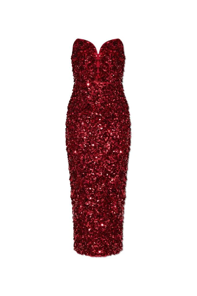 Self Portrait Self-Portrait 3D Sequin Midi Dress 1