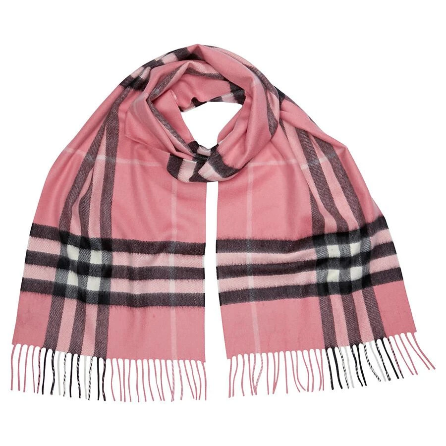 Burberry The Classic Cashmere Scarf in Check - Rose Pink 1