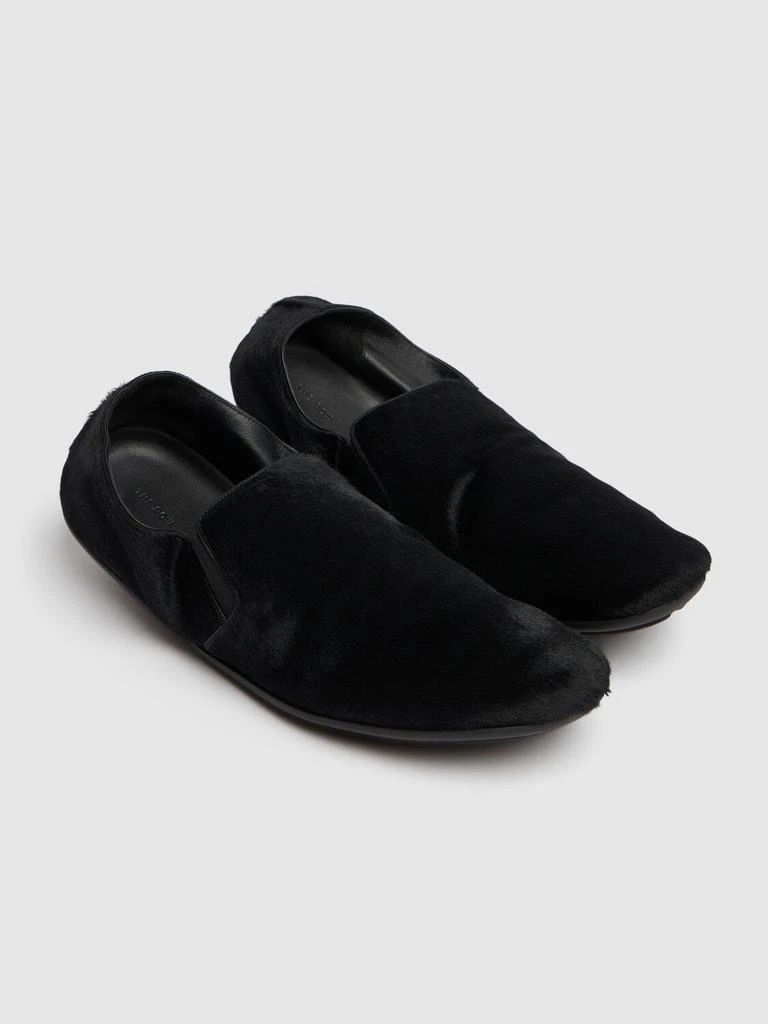 The Row 10mm Vincit Pony Hair Slip-on Loafers 2