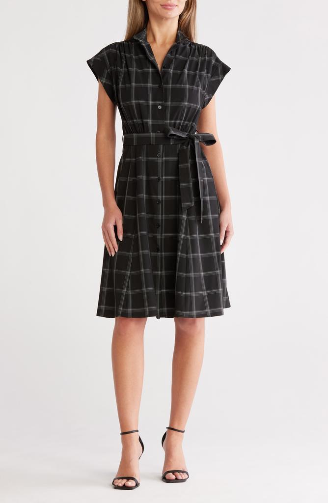 Calvin Klein Comm Big Plaid Shirtdress