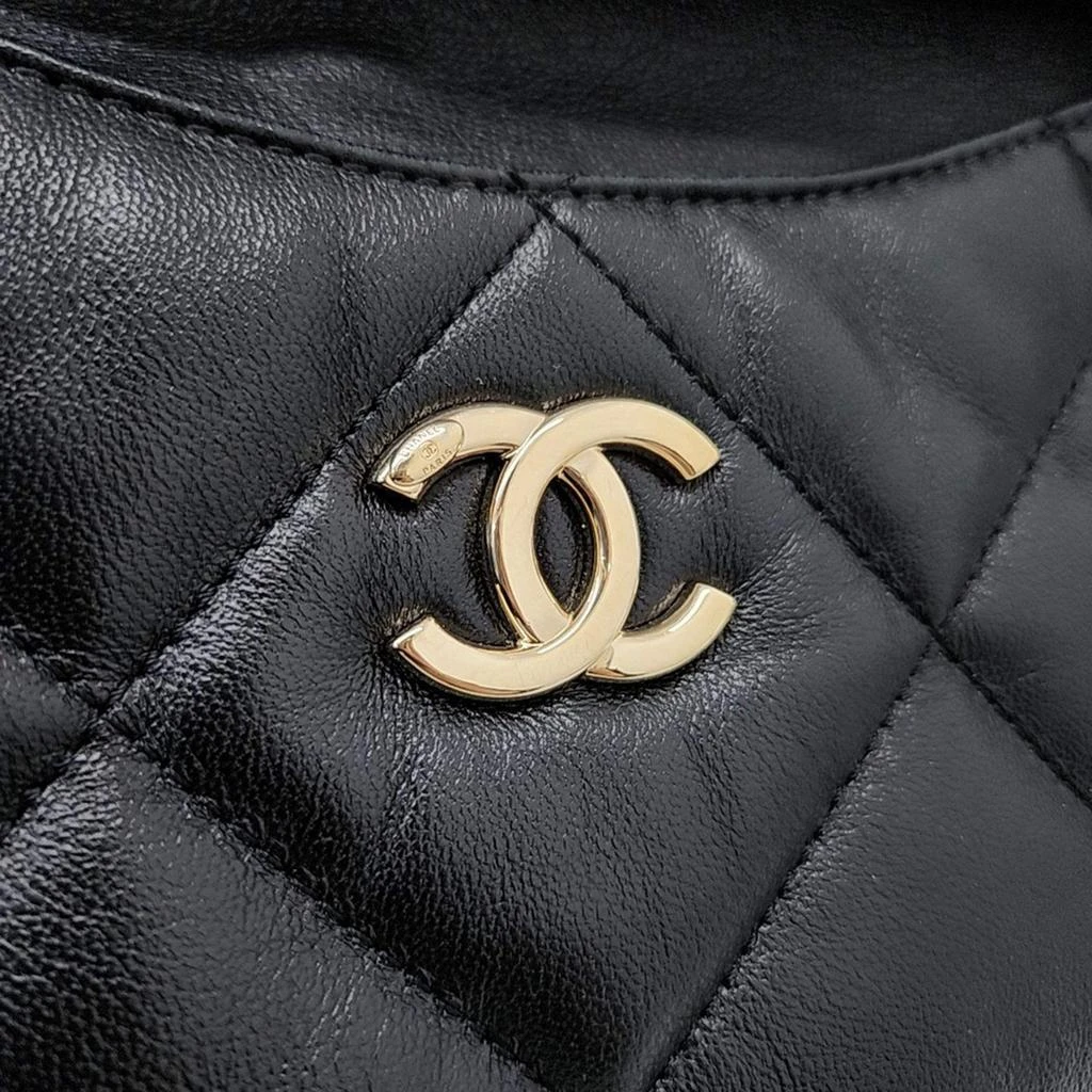 Chanel Chanel Black Leather Tote Bag 5