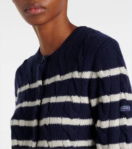Ralph Lauren Striped wool and cashmere cardigan 4