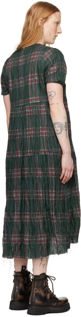 R13 Green Check Midi Dress 3