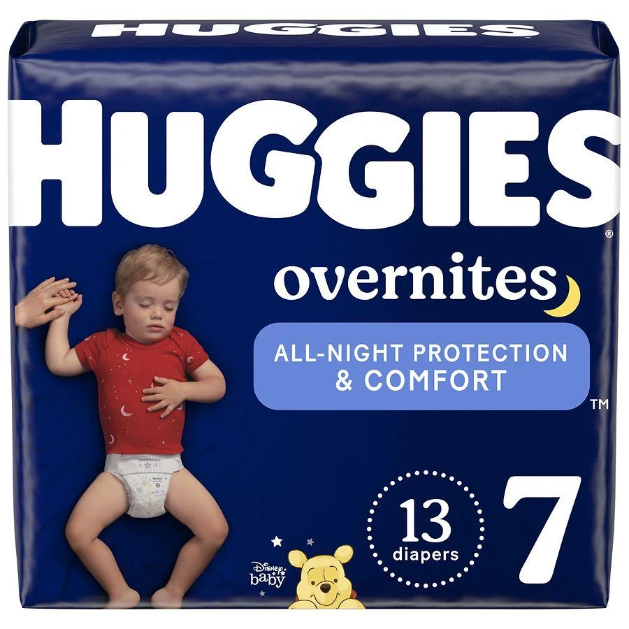 Huggies OverNites Nighttime Baby Diapers Size 7 (41+ lbs) 1