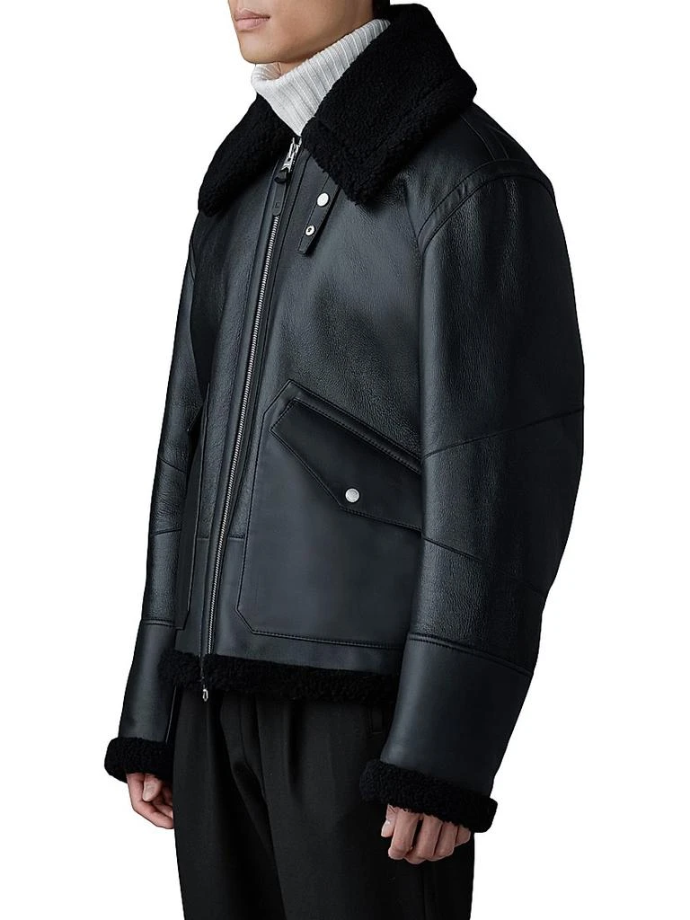 Mackage Atlas Shearling & Leather Aviator Jacket 4