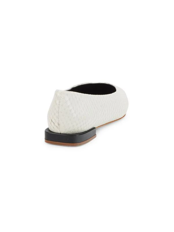 Saks Fifth Avenue Textured Leather Ballet Flats 3