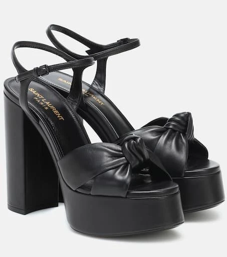 Yves Saint Laurent Bianca 125 leather platform sandals 1