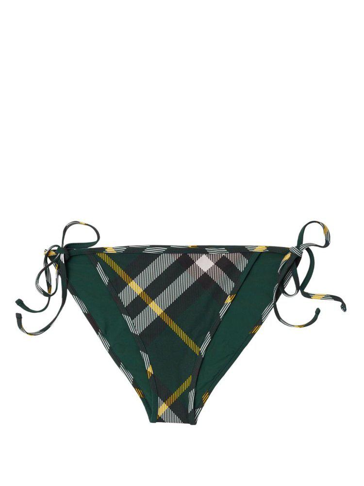 Burberry Burberry Checked Side-Tied Bikini Bottoms