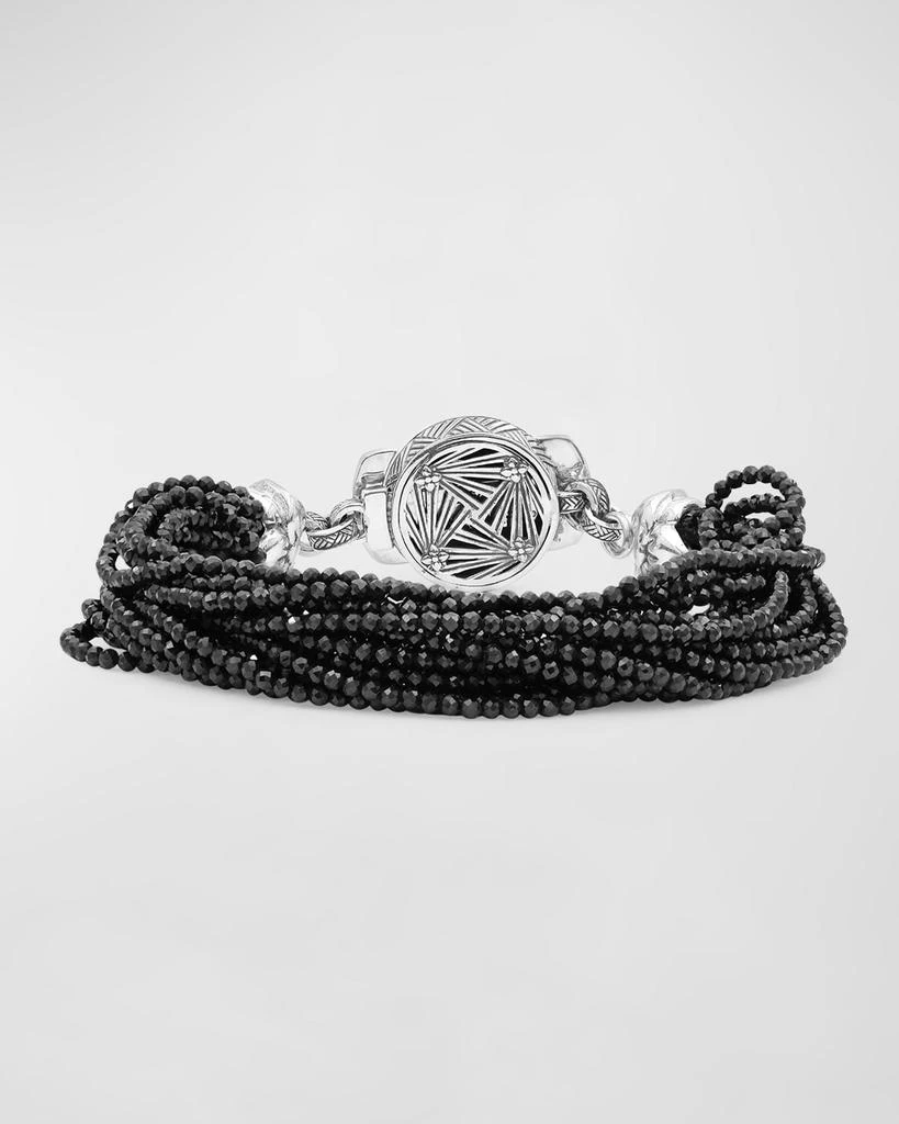 Stephen Dweck Black Spinel Multi-Strand Bracelet 4