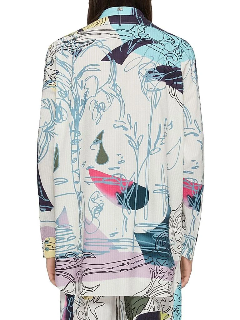 Givenchy Printed Shirt in Seersucker Cotton 4