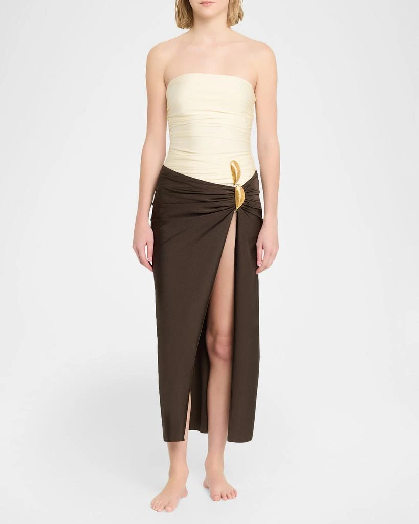 SIMKHAI Eiana Shell Midi Skirt 2