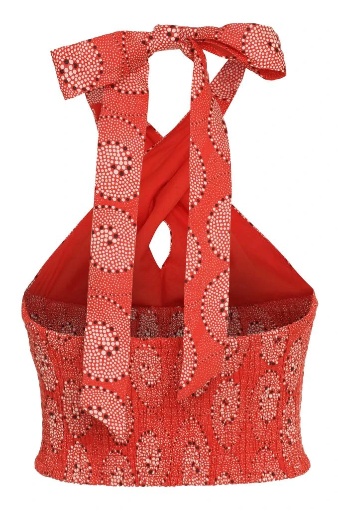 Staud Smocked Kai Printed Top 2