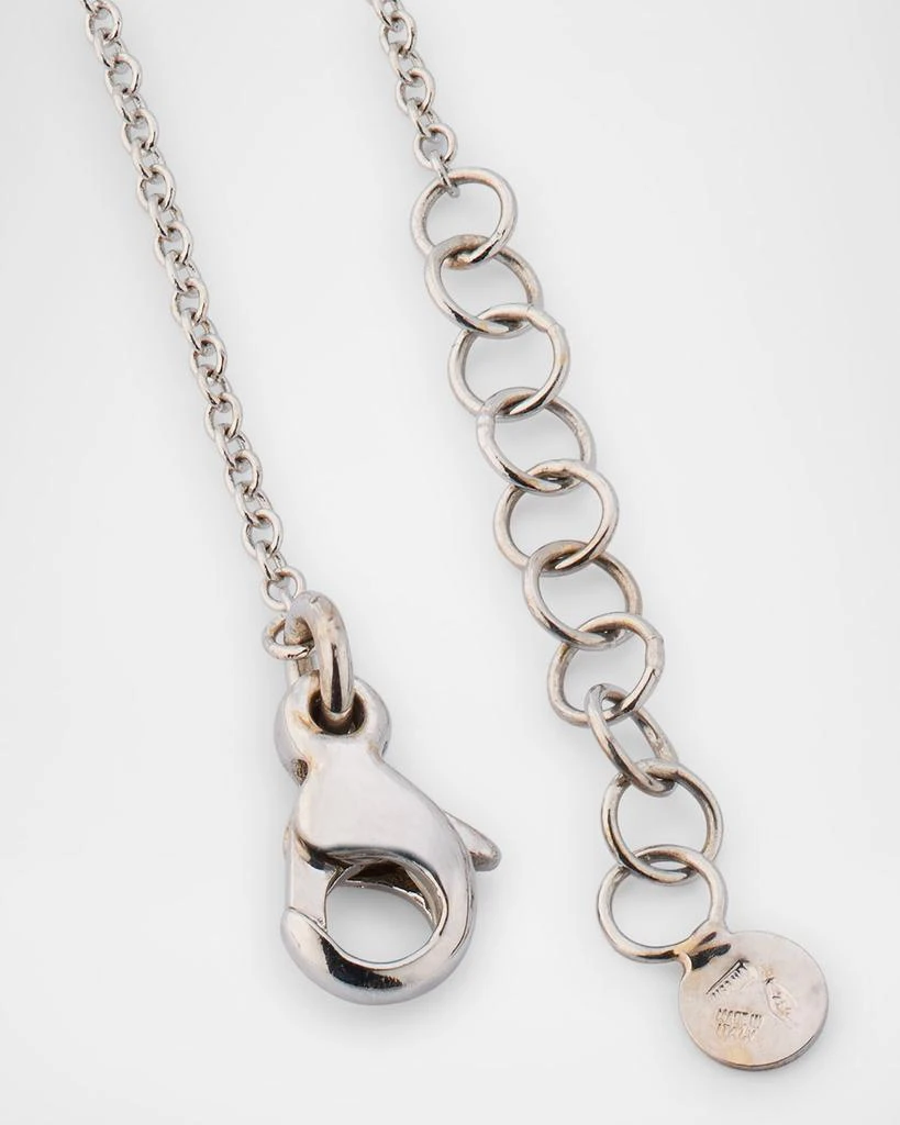 Utopia 18K White Gold My Song Diamond and Freshwater Pearl Pendant Necklace 4