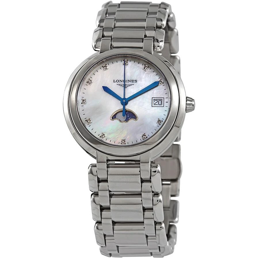 Longines PrimaLuna Moonphase Mother of Pearl Diamond Dial Ladies Watch L8.116.4.87.6 1