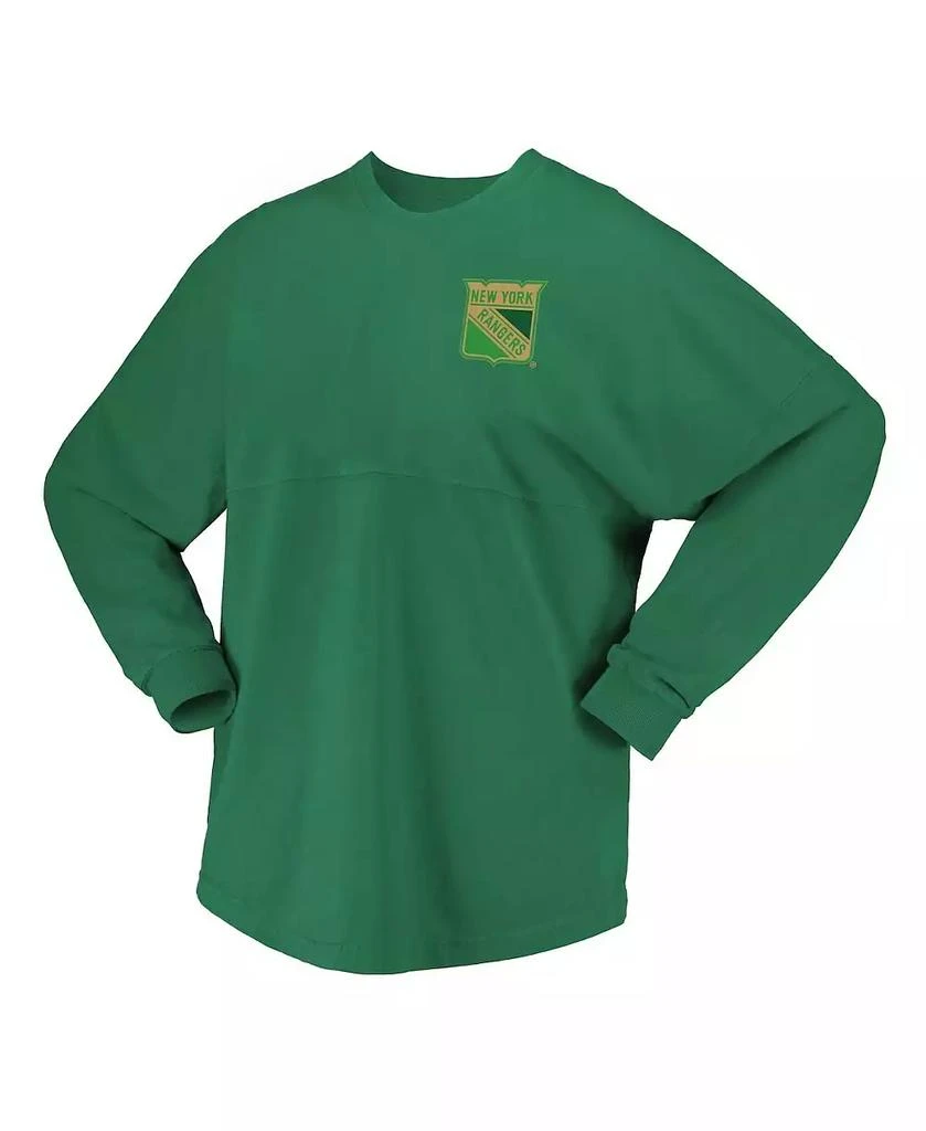 Fanatics Women's Kelly New York Rangers St. Patrick's Day Spirit Jersey T-Shirt 2