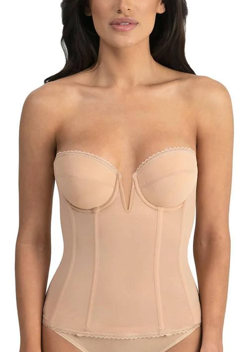 Dominique Vivienne V Wire Longline Strapless Bridal Bra 1