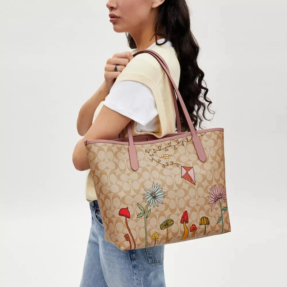 Coach Coach X Observed By Us City Tote Bag In Signature Canvas 2