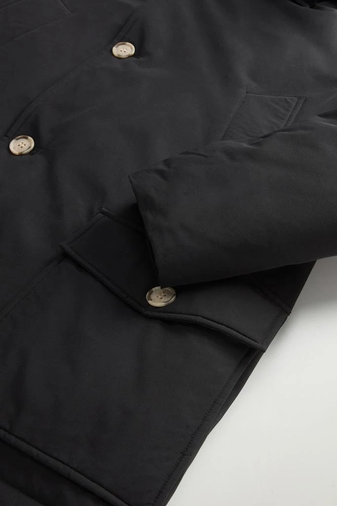 Woolrich Arctic Anorak in Ramar Cloth with Detachable Fur - Men - Black 8
