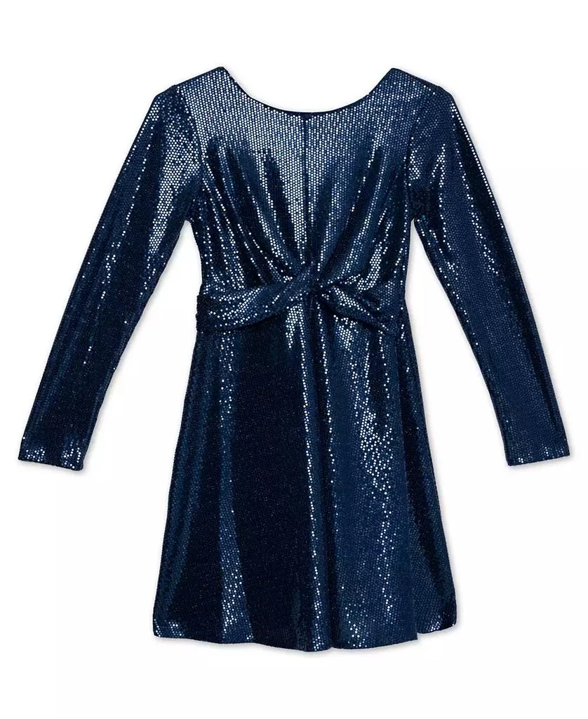 Speechless Big Girls Long Sleeve Disco Dot Dress 1