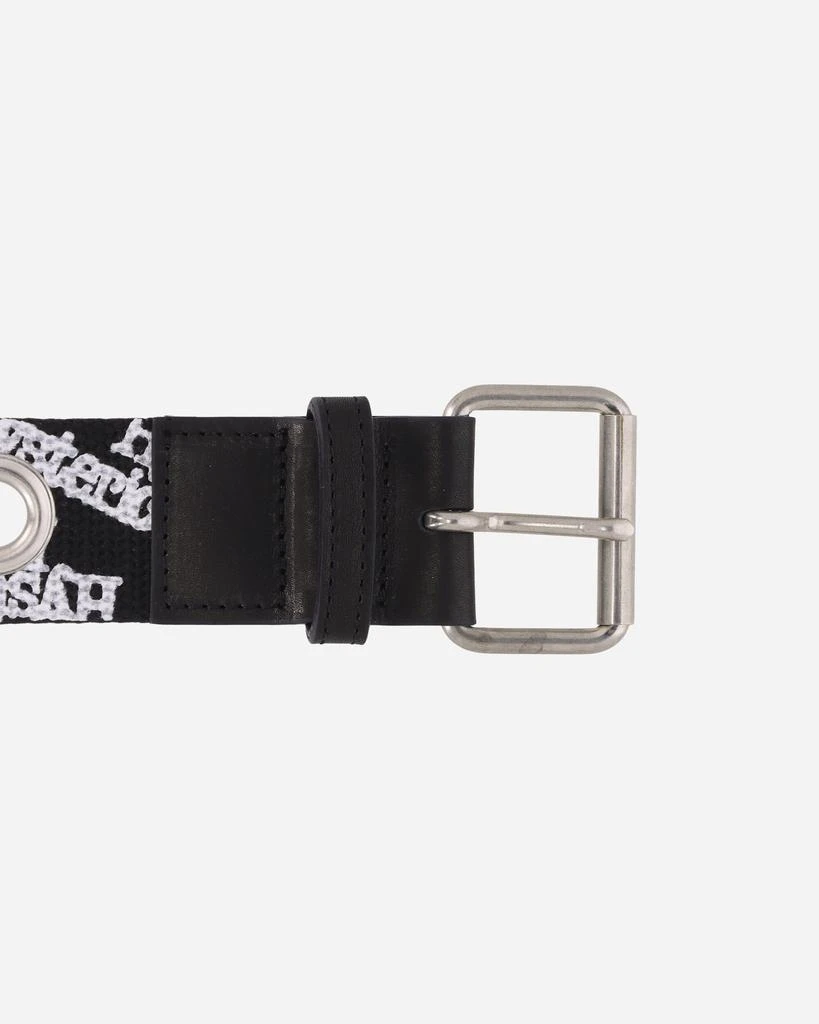 Hysteric Glamour Type Logo Eyelet Tape Belt Black 5