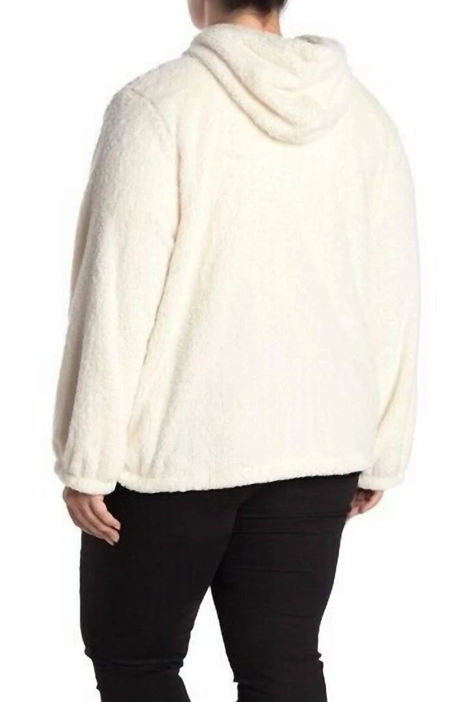 Bobeau Bobeau - Faux Fur Front Zip Ultra Plush Soft Hoodie 3