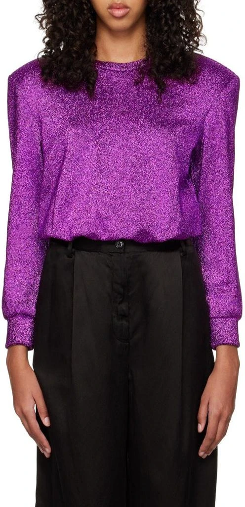Dries Van Noten Dries Van Noten Haltos Glittered Crewneck Sweater 1