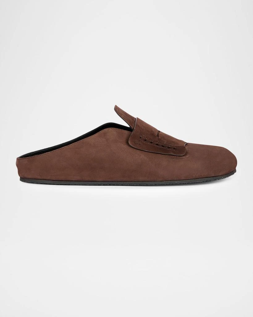 Jacquemus Men's Les Moccasin Suede Mules 1
