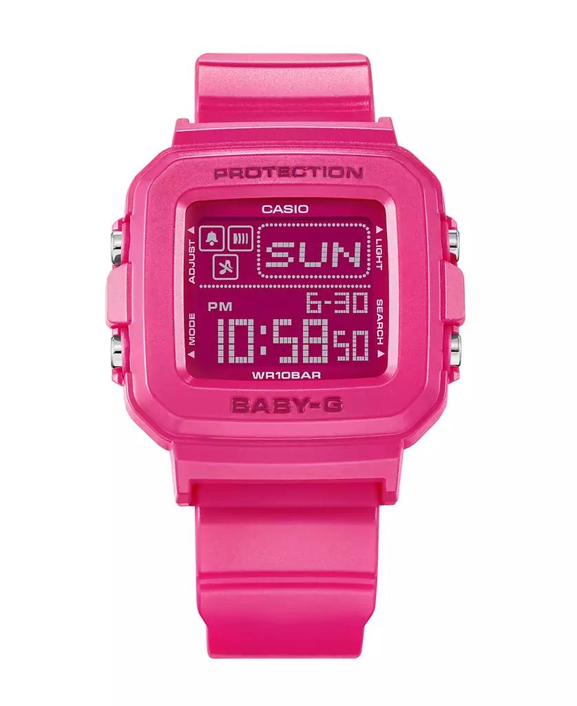 G-Shock G-Shock Women's Digital Pink Resin Watch, 39mm BGD10K-4 1