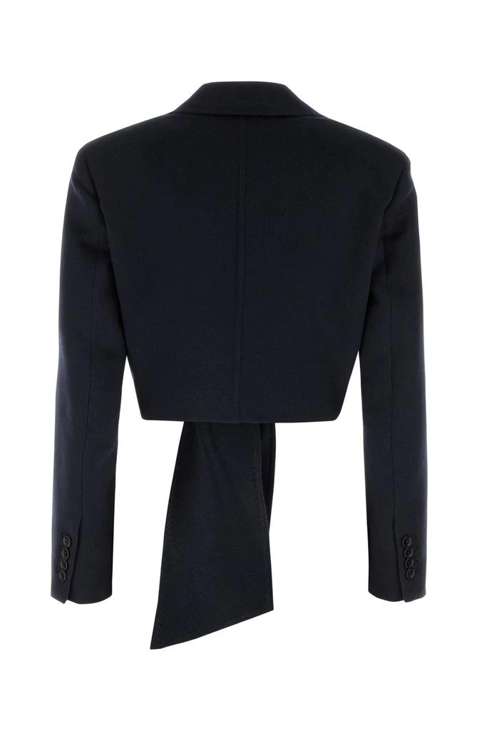 Max Mara Max Mara Sash Detailed Straight Hem Cropped Jacket 2