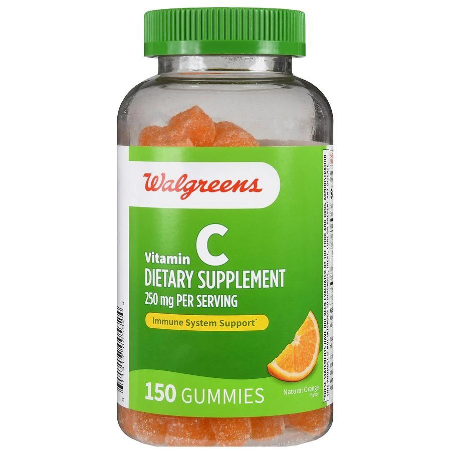 Walgreens Vitamin C 250 mg Gummies (75 days) Natural Orange 2