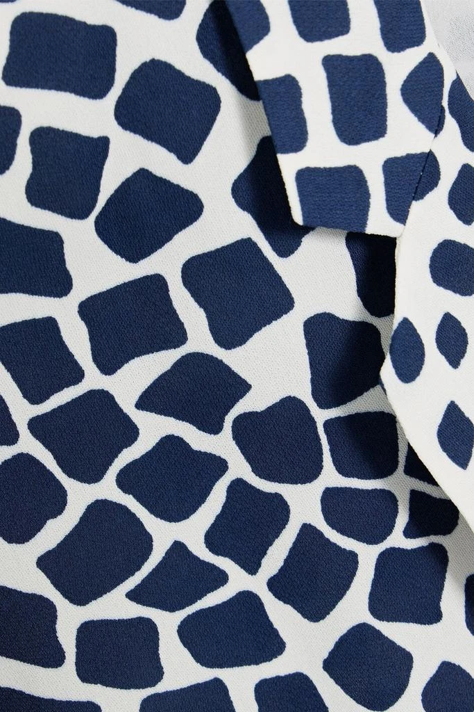 Diane von Furstenberg Quentin printed crepe blazer 4