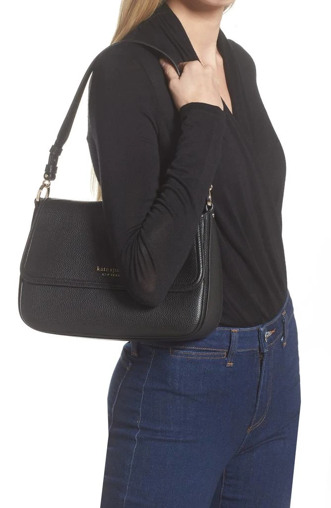 Kate Spade hudson pebble leather medium convertible shoulder bag 3