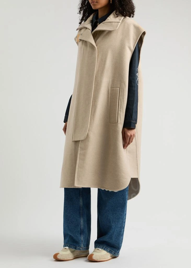 LOEWE Sleeveless wool coat 2