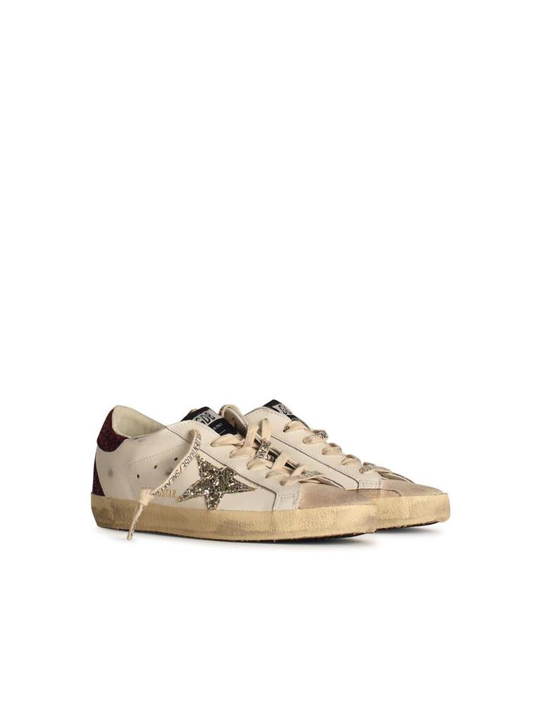 Golden Goose Golden Goose White Leather Blend Sneakers
