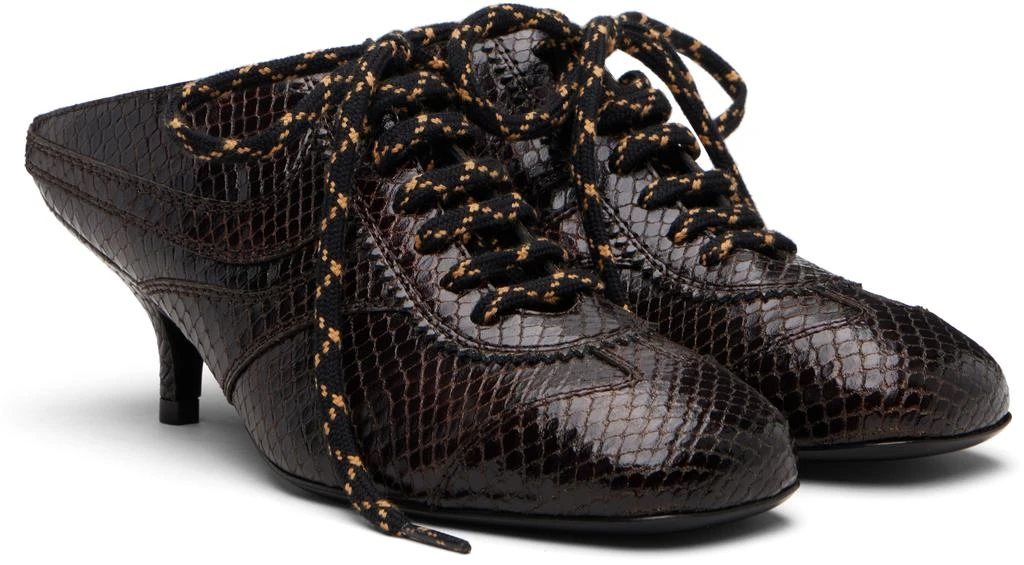 Dries Van Noten Brown Sneaker Mule Heels 4