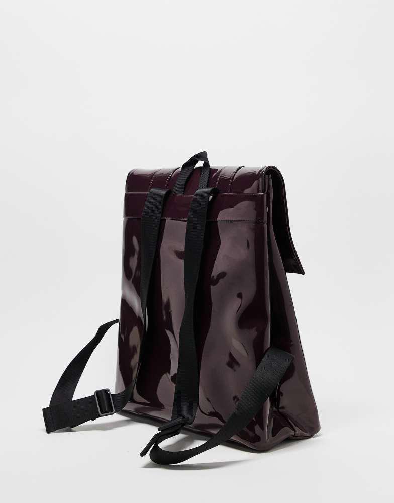 バックパック・リュック Msn Bag Mini W3 Backpack - RAINS - Synthetic - Burgundy Shop Rains MSN waterproof backpack in burgundy shine