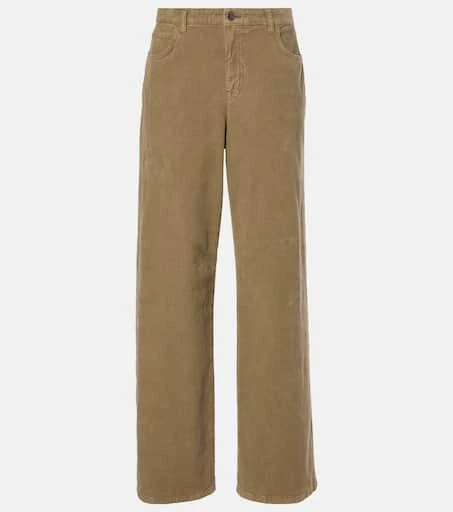The Row Eglitta cotton corduroy wide-leg pants 1
