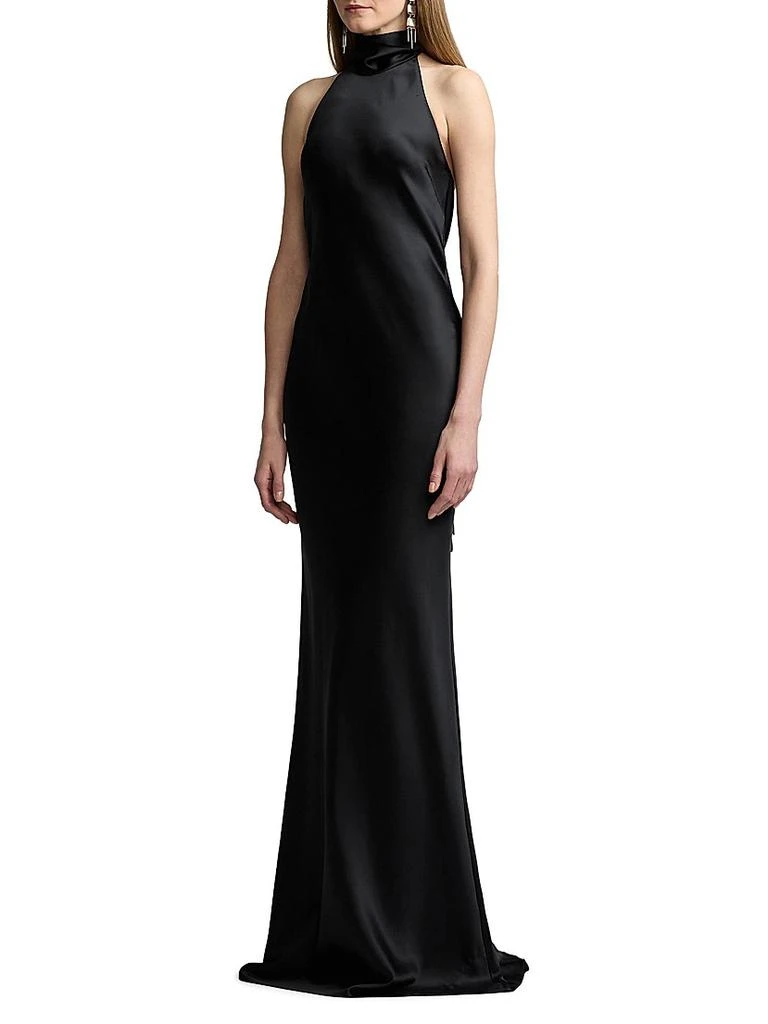 Ralph Lauren Chilton Satin Halter Gown - Dresses & Skirts - Free Shipping -  BeyondStyle