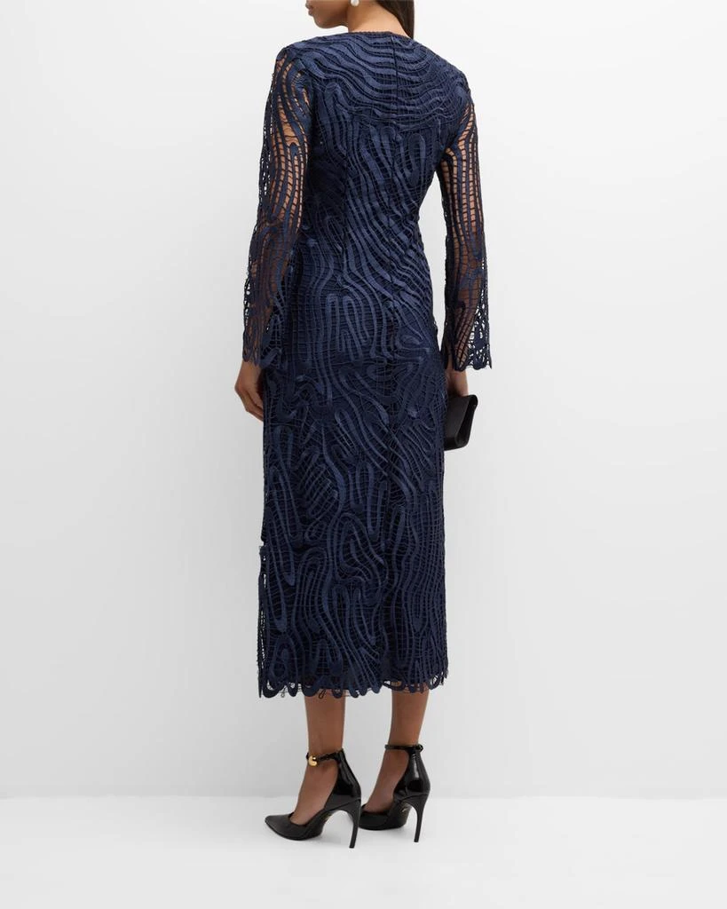 SIMKHAI Vanina A-Line Lace Midi Dress 4