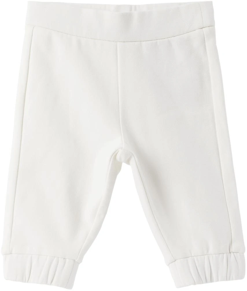 Moncler Baby Off-White & White Embroidered Sweatsuit 3