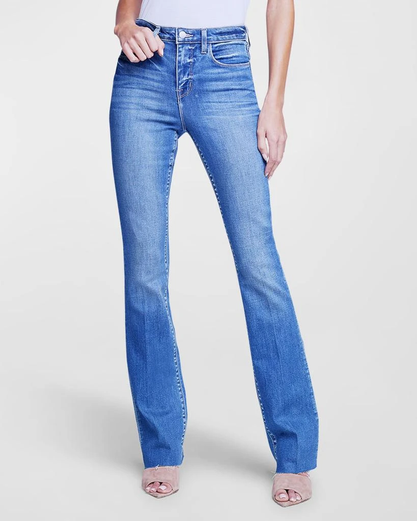 L'Agence Ruth High Rise Straight Jeans 2